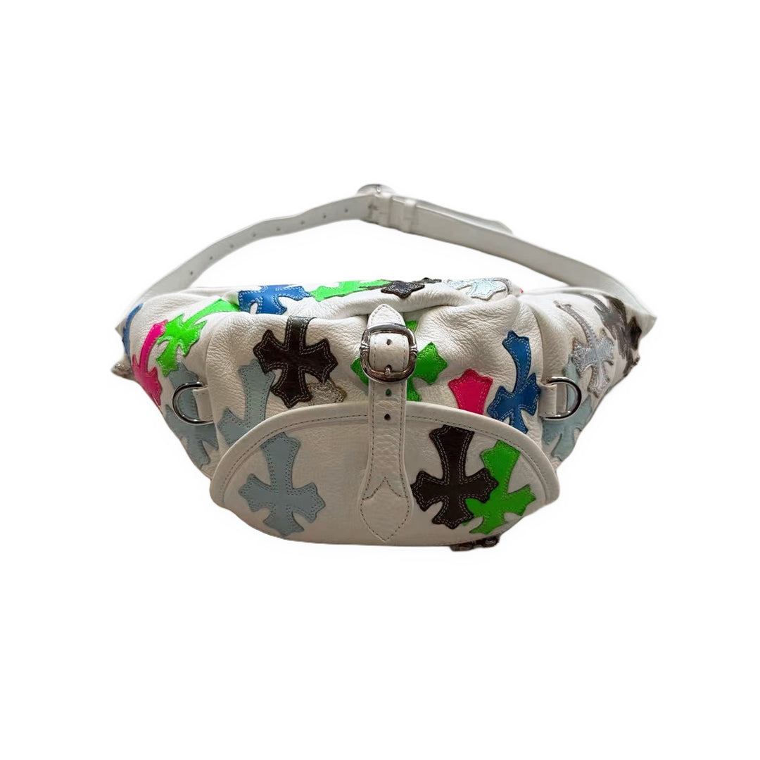 Chrome Hearts Multicolor Cross Patch White Medium Snat Pack Bag