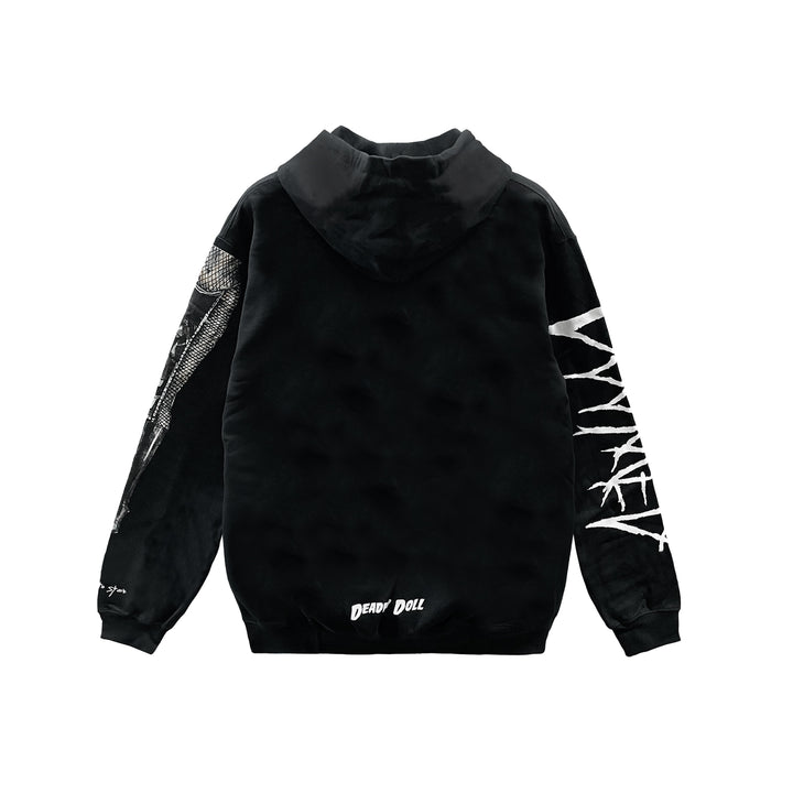 Deadly Dolls JJS Hollister Rock band Black Pullover Hoodie