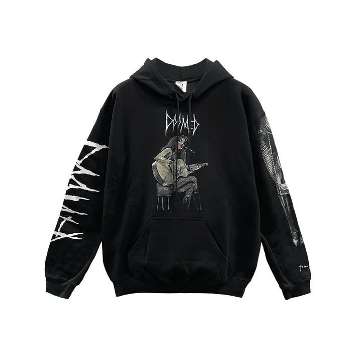 Deadly Dolls JJS Hollister Rock band Black Pullover Hoodie