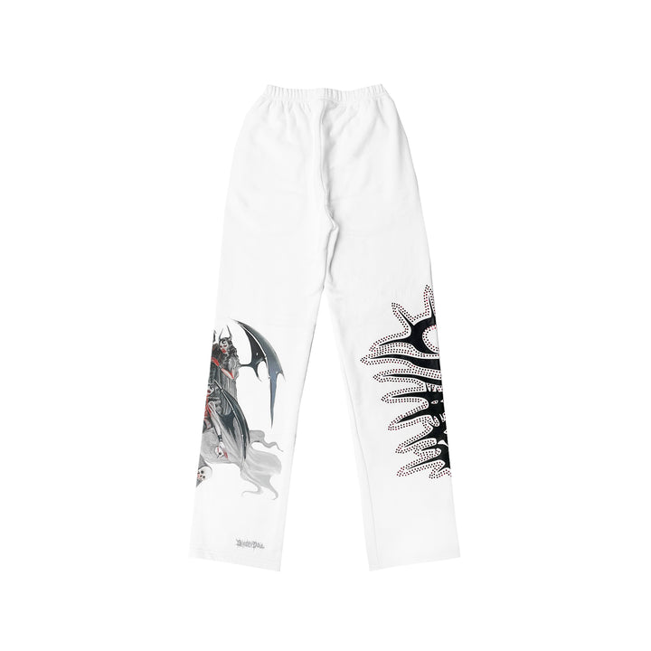 Deadly Dolls Chaos White Sweatpants