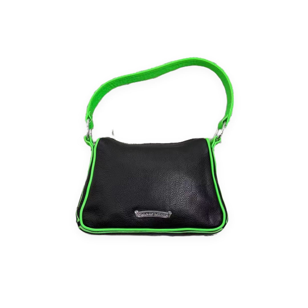 Chrome Hearts St. Barth Exclusive Green Fleur Black Chicken Nugget Bag