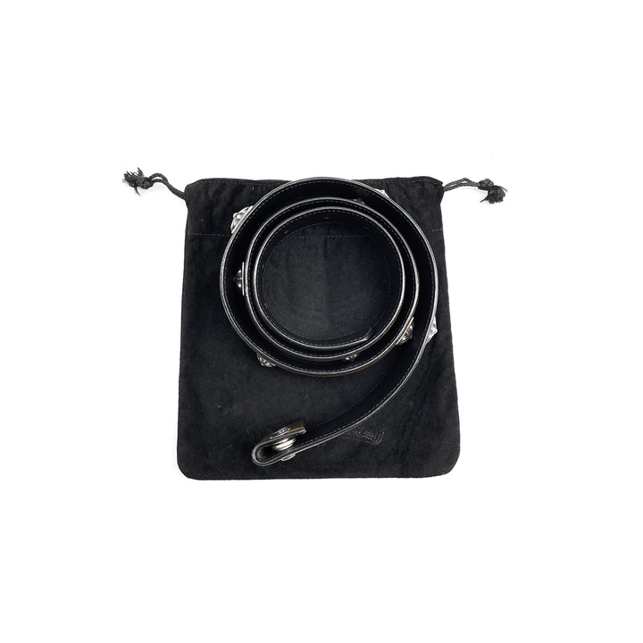 크롬하츠 실버 스퀘어 크로스 리벳 카모 벨트