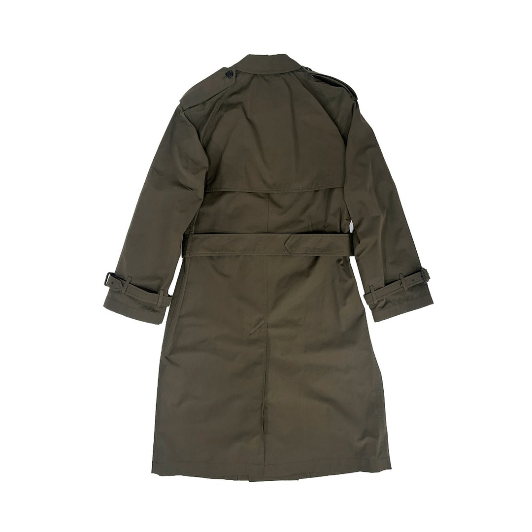 BURBERRY Khaki M Rw D Breasted Coat