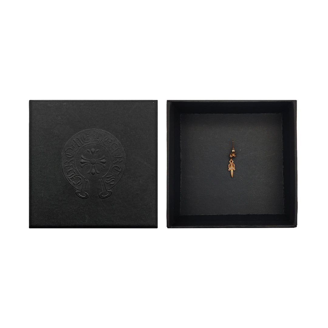 Chrome Hearts 22k Gold Dagger Earring Drop