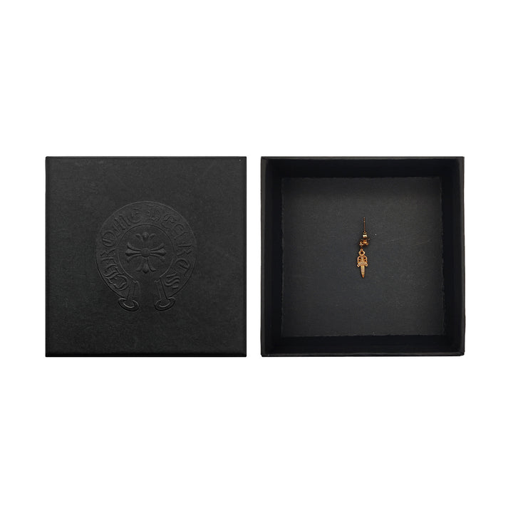 Chrome Hearts 22k Gold Dagger Earring Drop