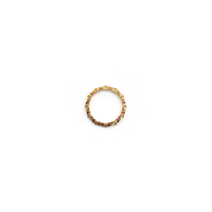 Chrome Hearts 22K Gold Tiny E Plus Band Ring