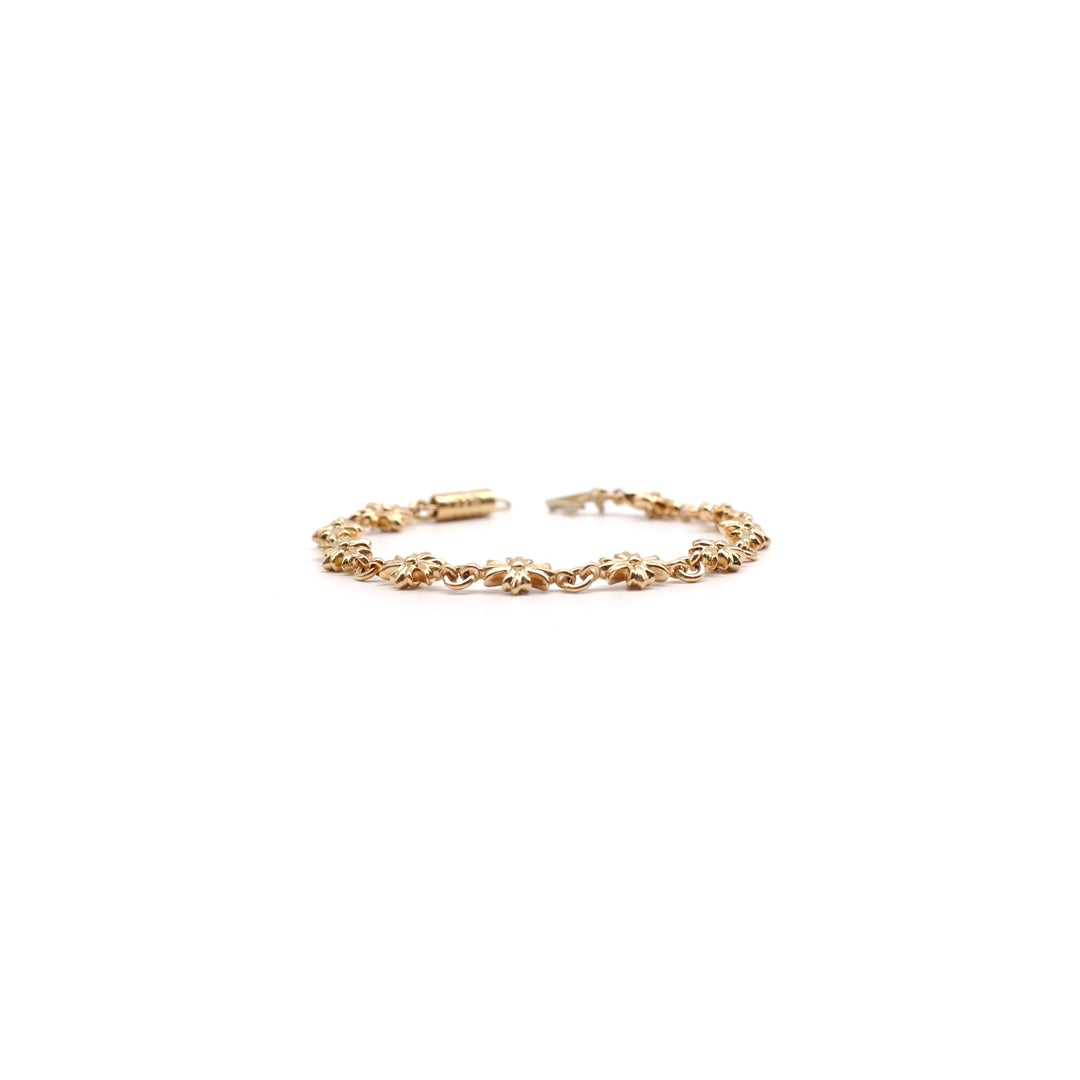 Chrome Hearts 22K Gold Tiny E Bracelet
