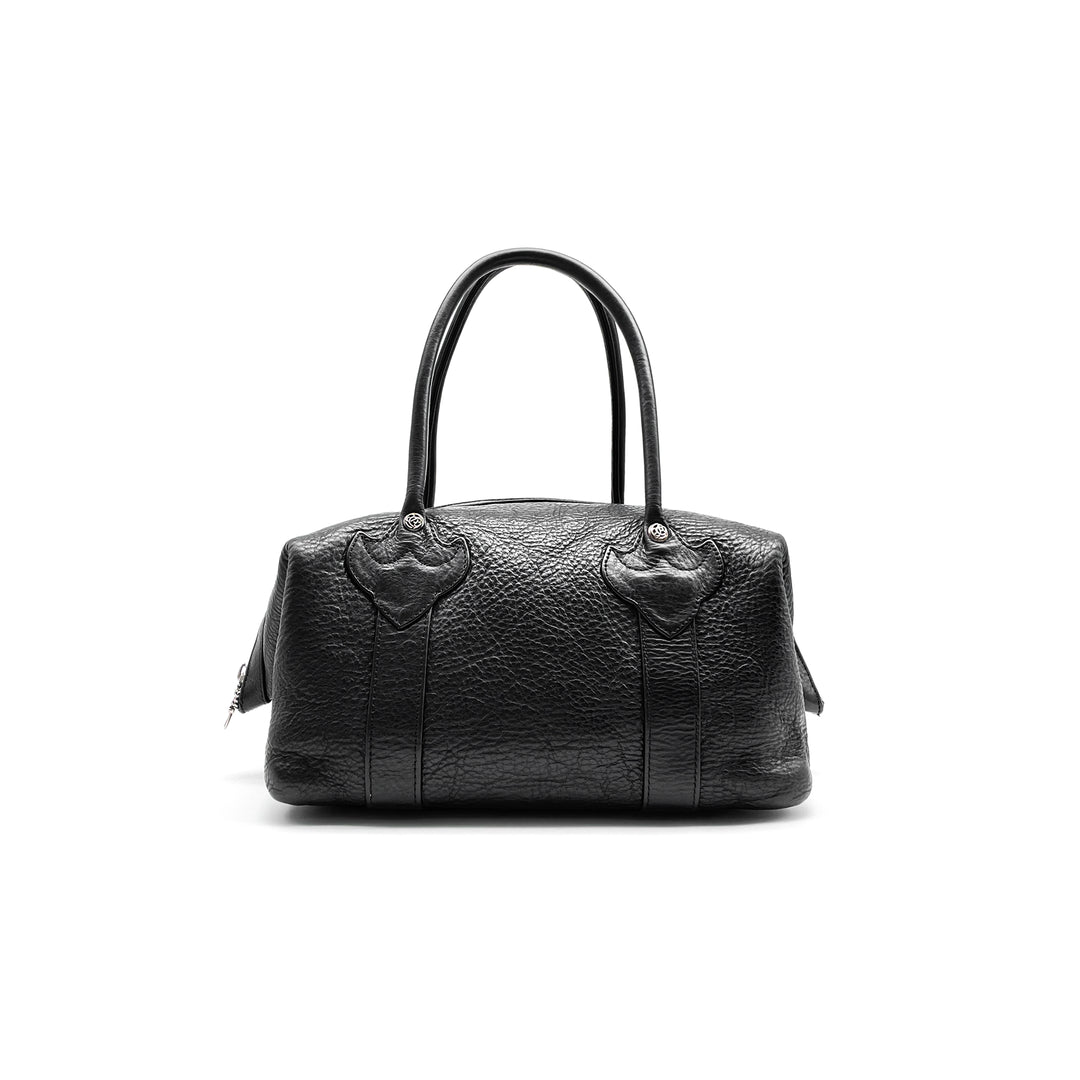 크롬하츠 모니카 레더 라지 크로스 대거 지퍼 핸드백