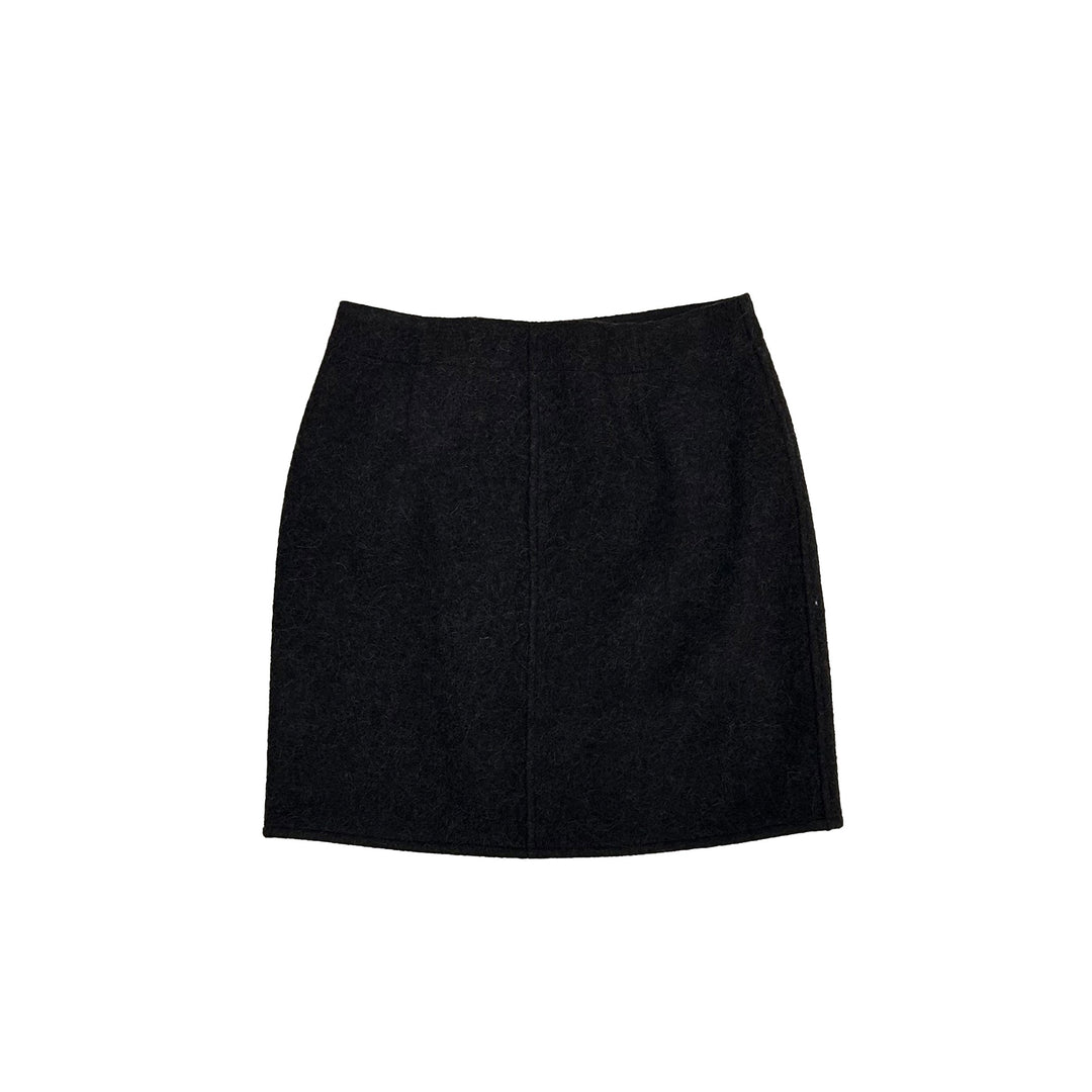 Lemaire Brushed Wool Wrap Mini Skirt