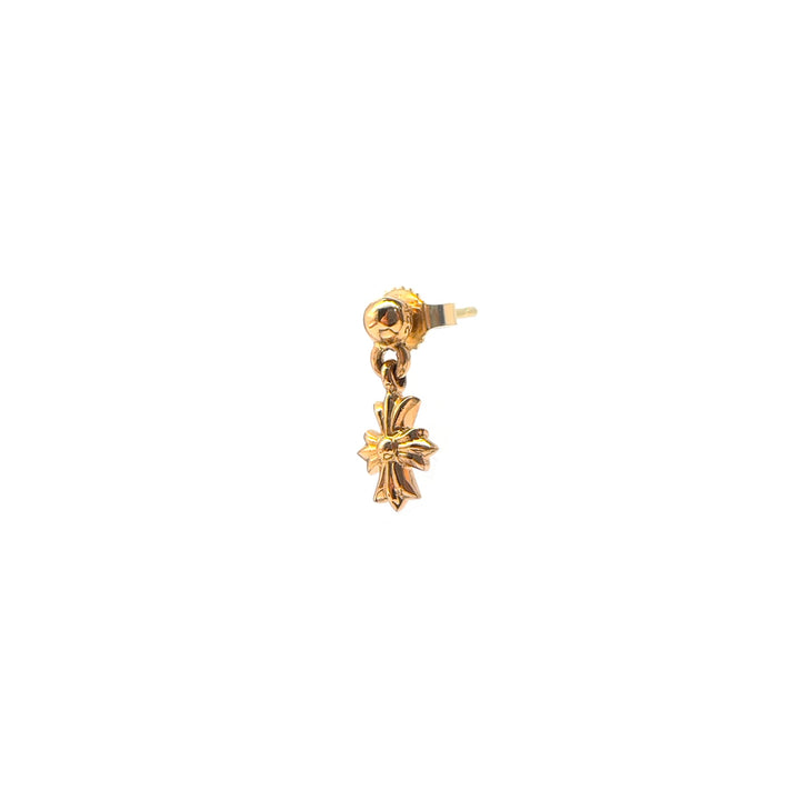 Chrome Hearts 22K Gold Tiny E Earring Drop