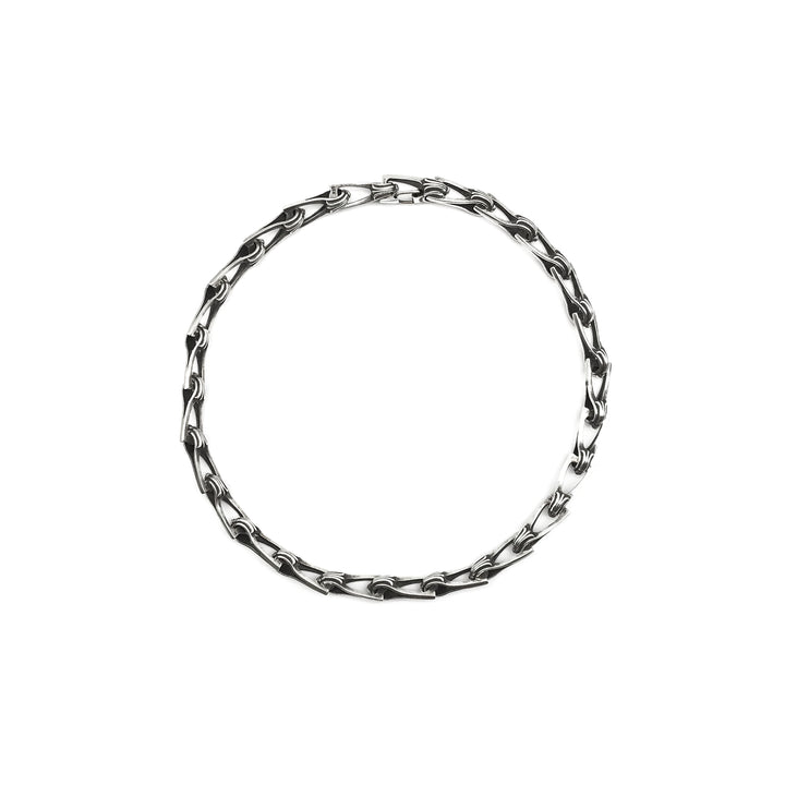 크롬하츠 실버 피쉬본 크로스 트위스트 치안 네크리스