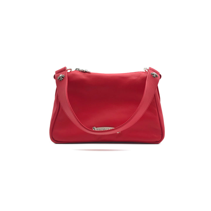 크롬 하츠 레드 실버 대거 치킨 너겟 핸드백