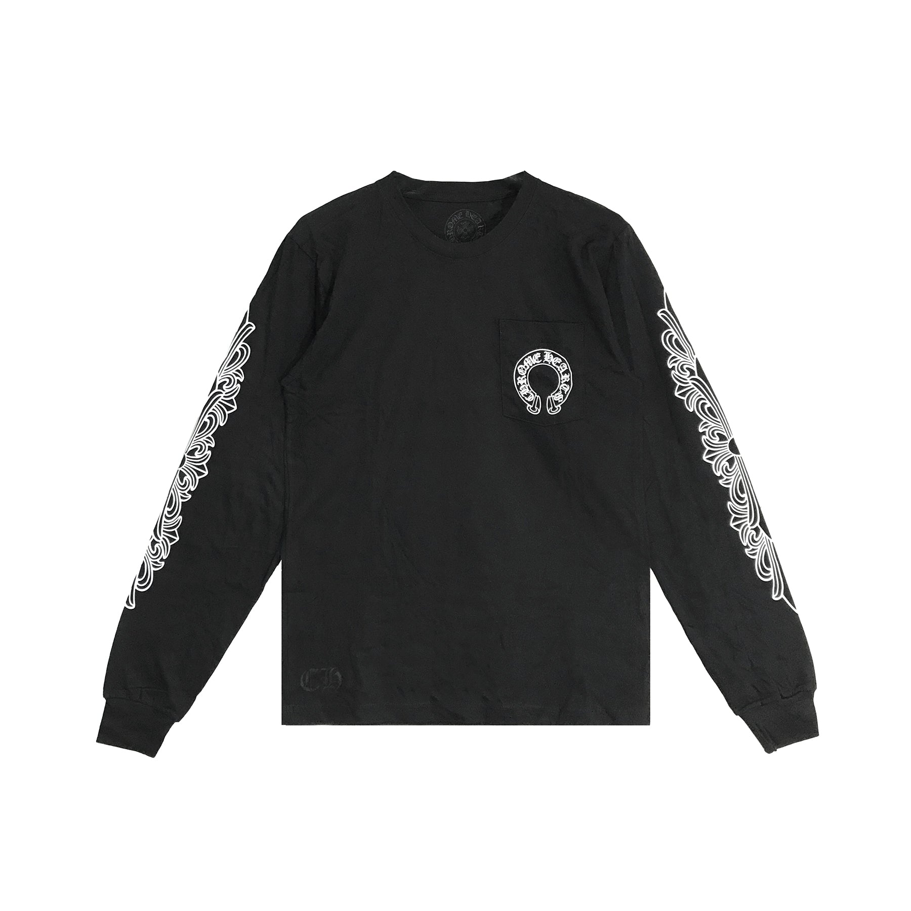 Chrome Hearts Classic Horseshoe Logo Long Sleeve T-shirt – SHENGLI