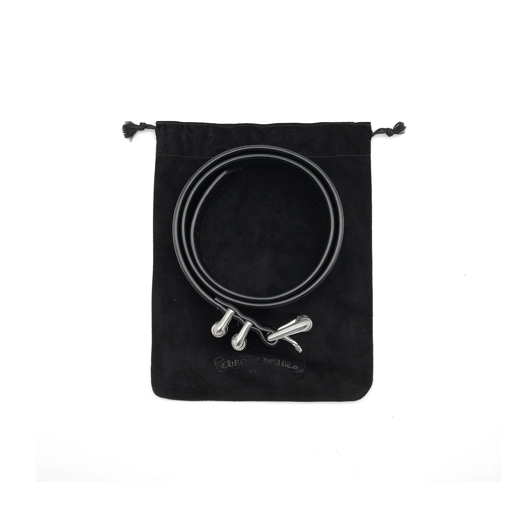 Chrome Hearts ブラックレザーローラーベルト - SRM – SHENGLI ROAD MARKET