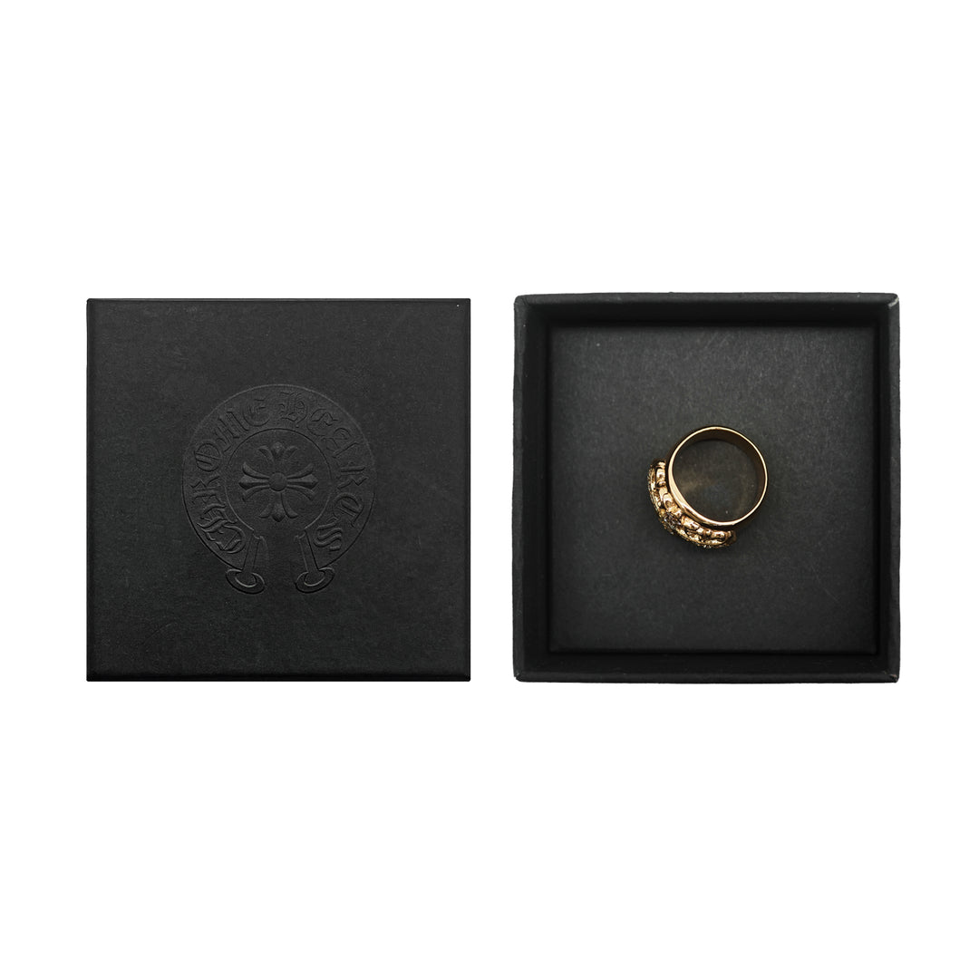 Chrome Hearts 22K Gold Diamonds Keeper Ring