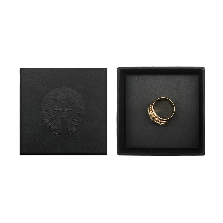 Chrome Hearts 22K Gold Diamonds Keeper Ring