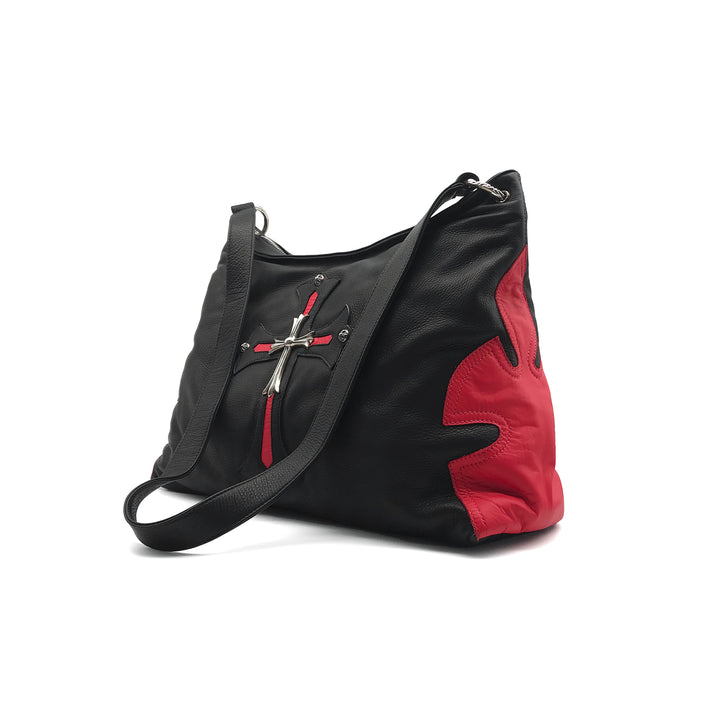 크롬하츠 실버 크로스 블랙 레드 리옹 백