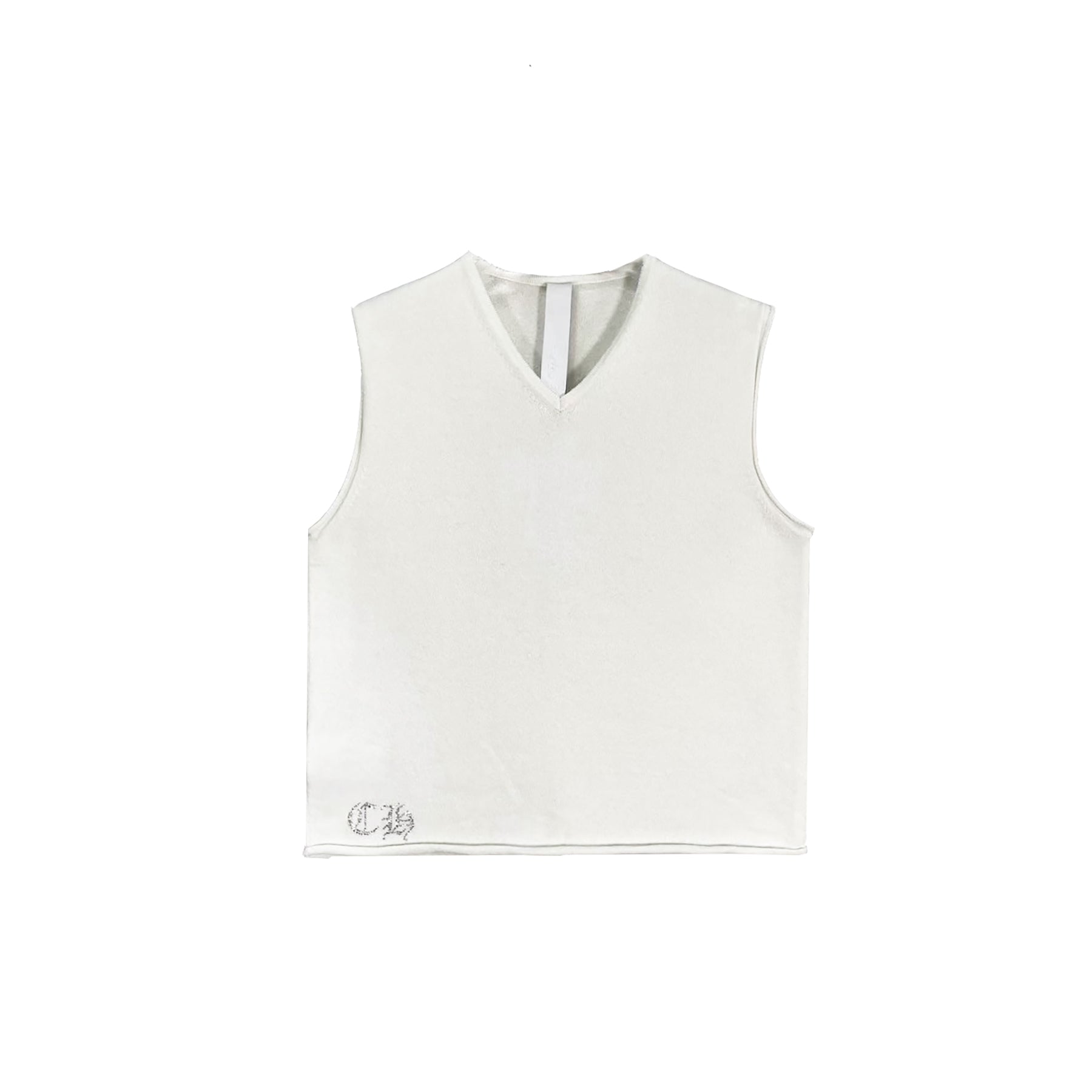 クロムハーツ　タンクトップ　ホワイト　ラインストーンChrome Hearts Chrome Hearts ローリングストーンズ タンクトップ - 限定デザイン