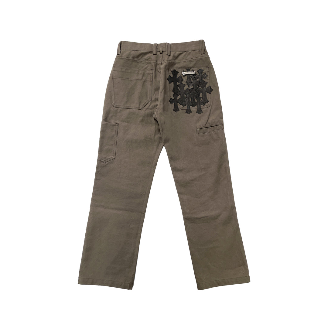 Chrome Hearts Cross Patch Double Knee Carpenter Pants