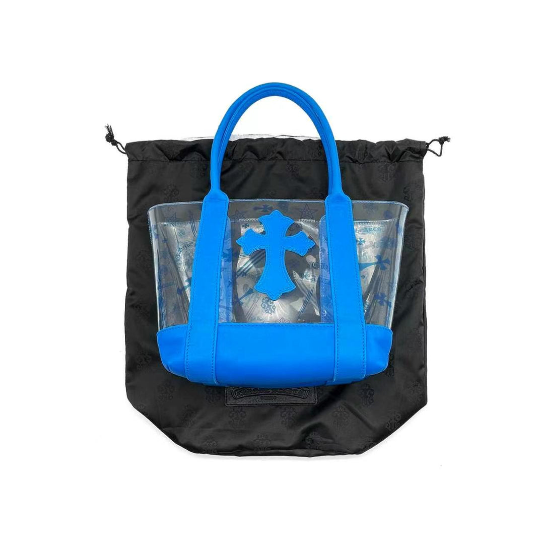Chrome Hearts Blue Cross PVC Tote Bag