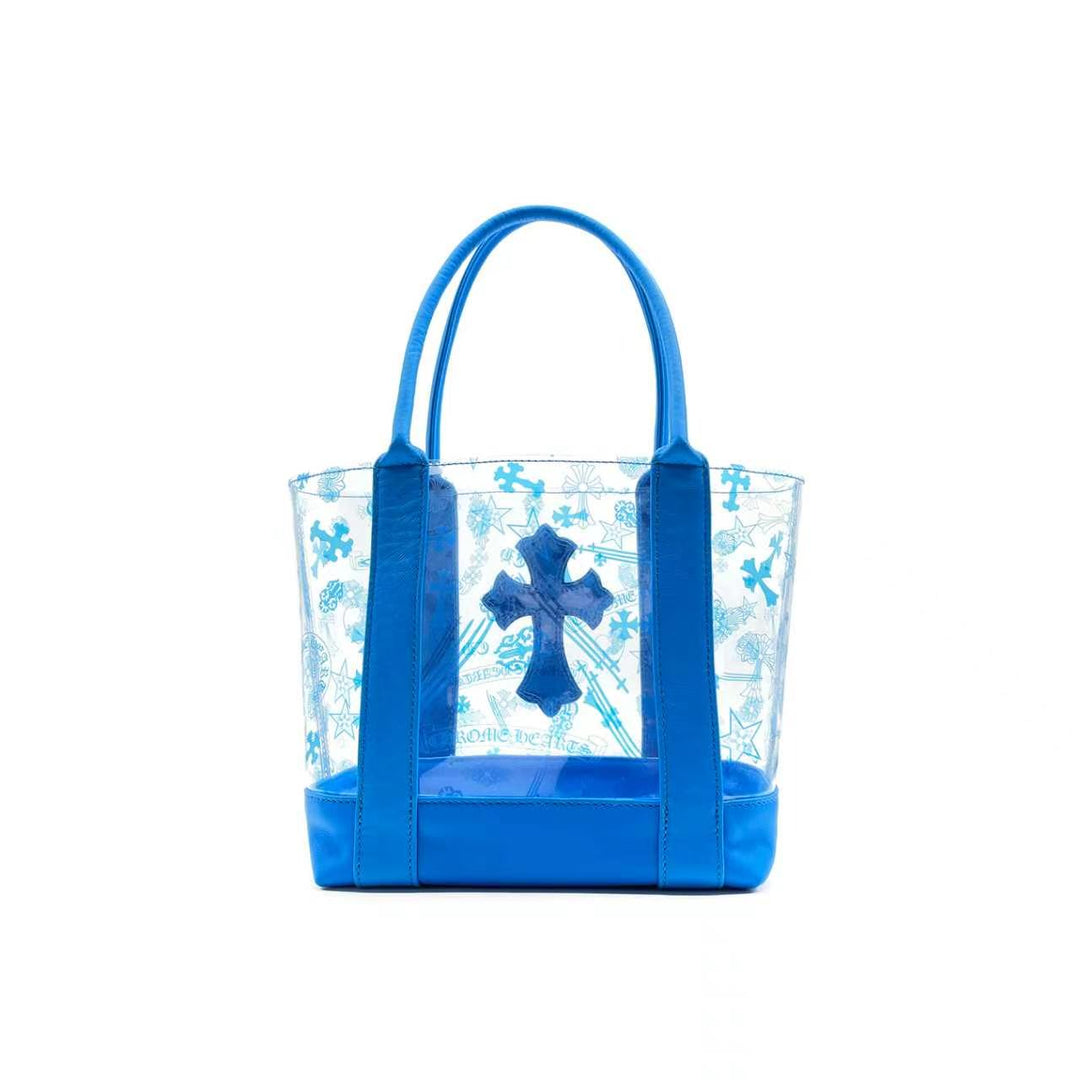 Chrome Hearts Blue Cross PVC Tote Bag