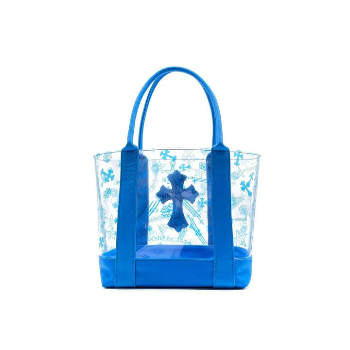 Chrome Hearts Blue Cross PVC Tote Bag