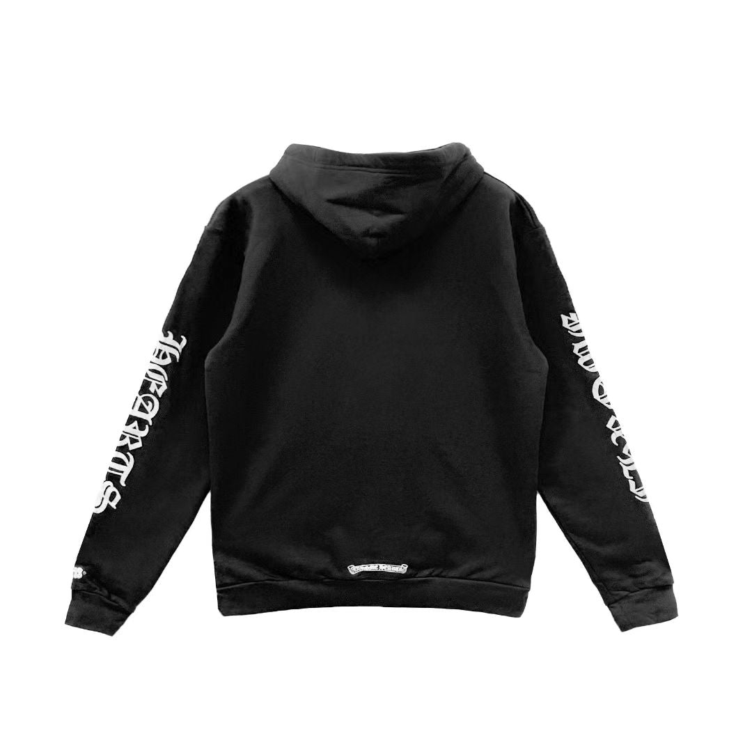 Chrome Hearts 1988 Script Black Pullover Hoodie