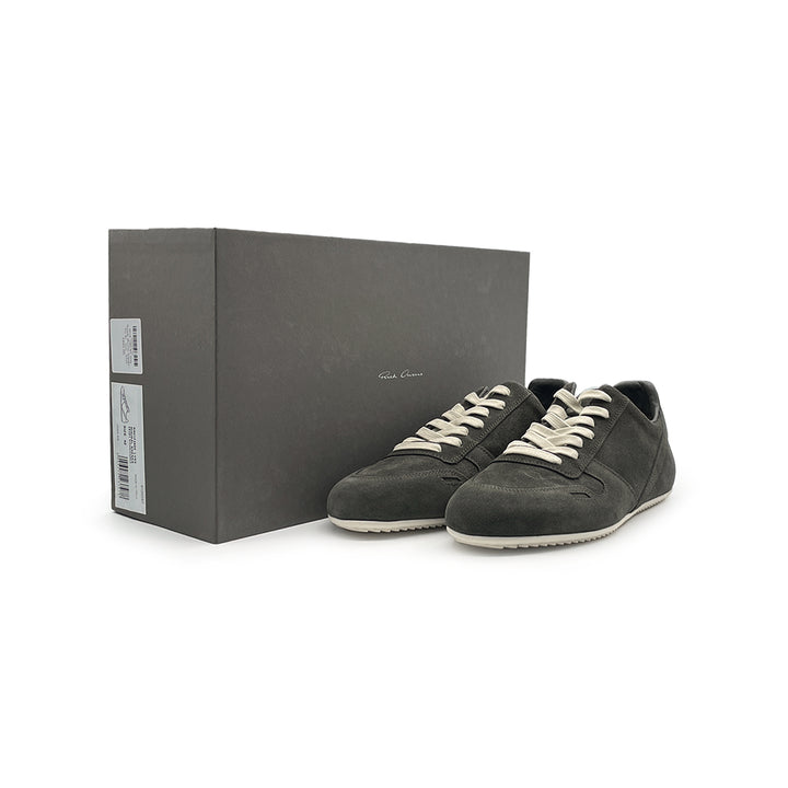 Rick Owens Minimal Sneaks Suede Low-Top Sneakers