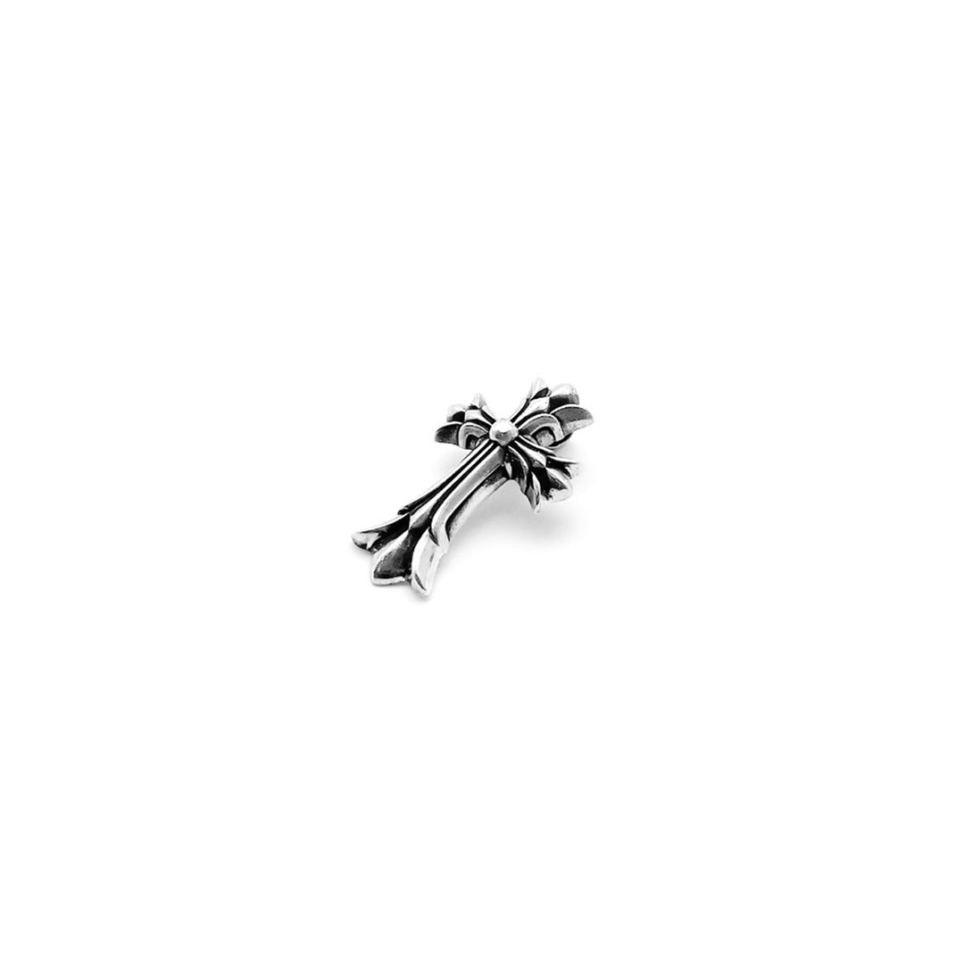 Chrome Hearts Silver Double Cross Pendant