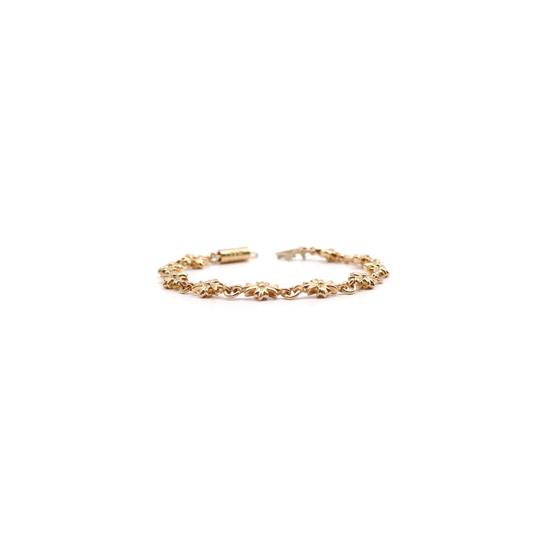 Chrome Hearts 22K Gold Tiny E Bracelet