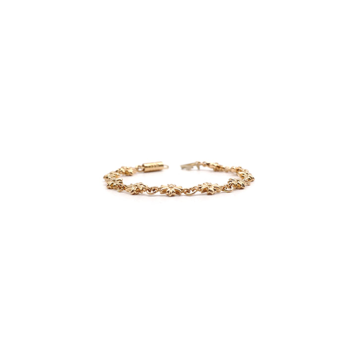 Chrome Hearts 22K Gold Tiny E Bracelet