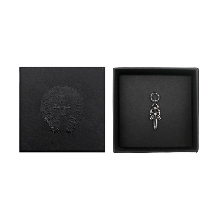 크롬하츠 실버 블랙 다이아몬드 단검 펜던트