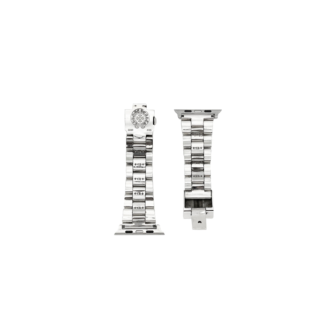 Chrome Hearts Silver Tiny Plus Cross iWatch Strap