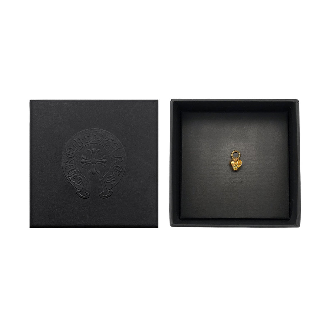 Chrome Hearts 22K Gold Vine Heart Charm Pendant