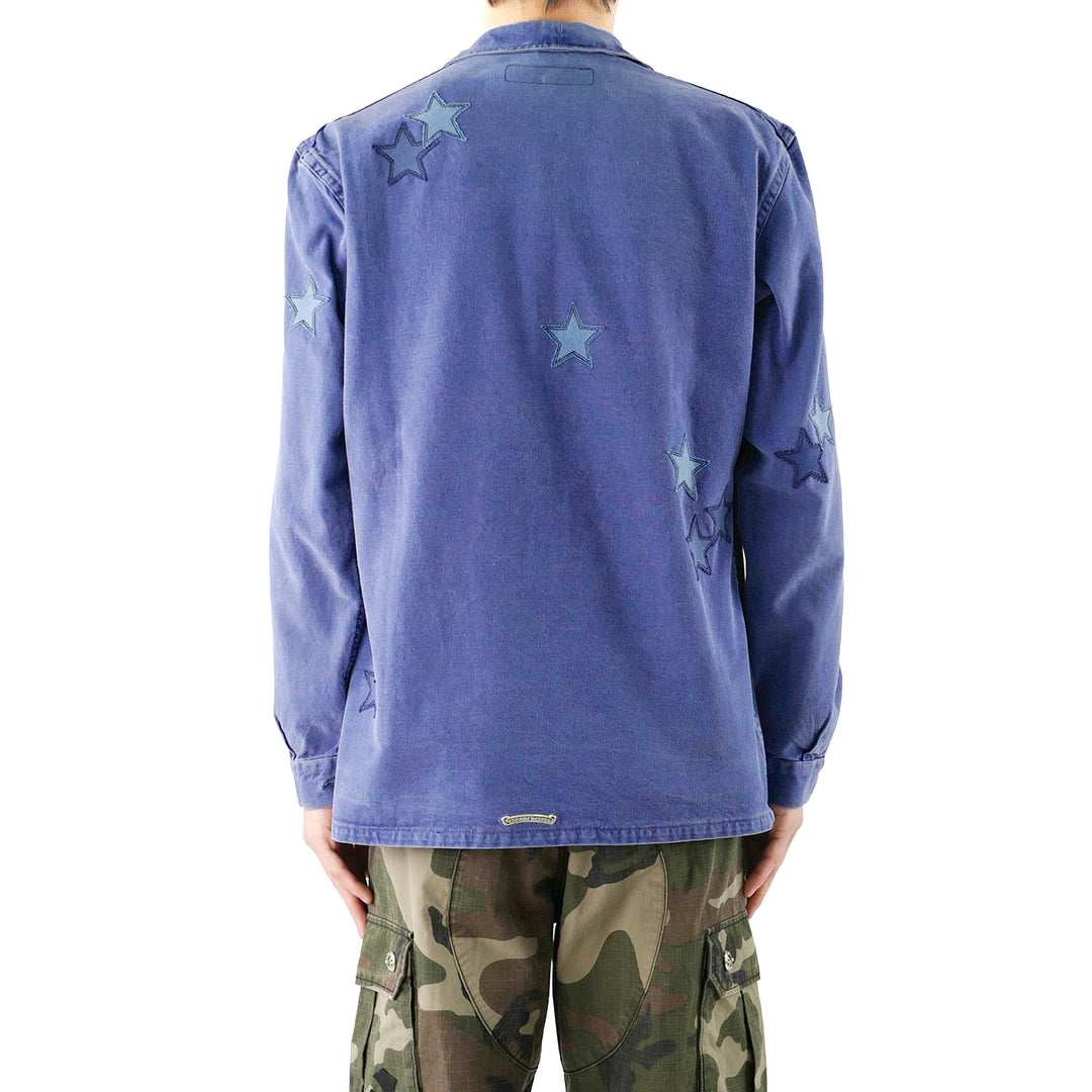 Chrome Hearts Star Patches Silver Button French Workwear