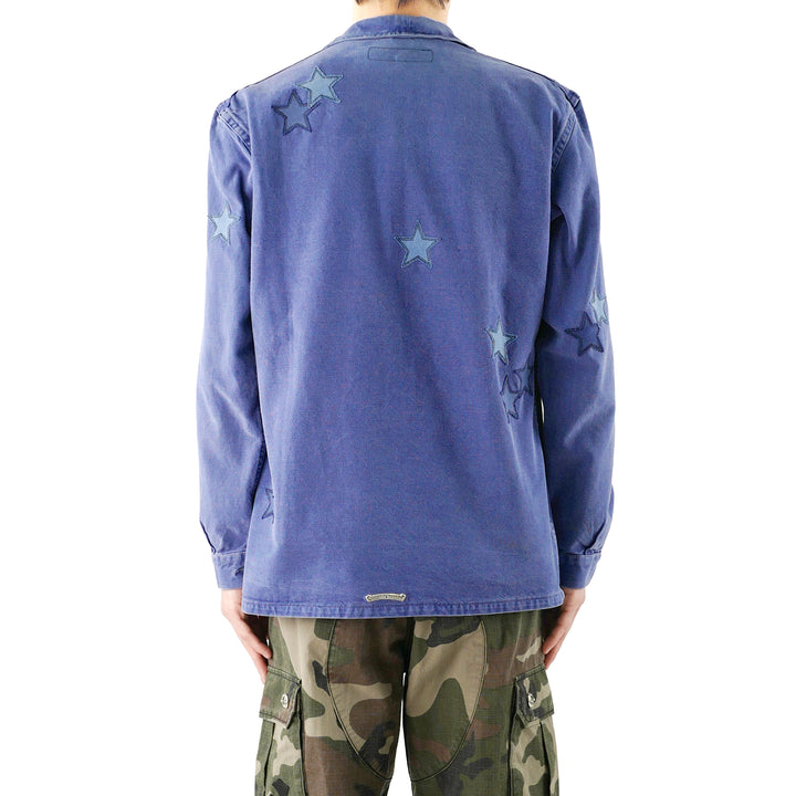 Chrome Hearts Star Patches Silver Button French Workwear