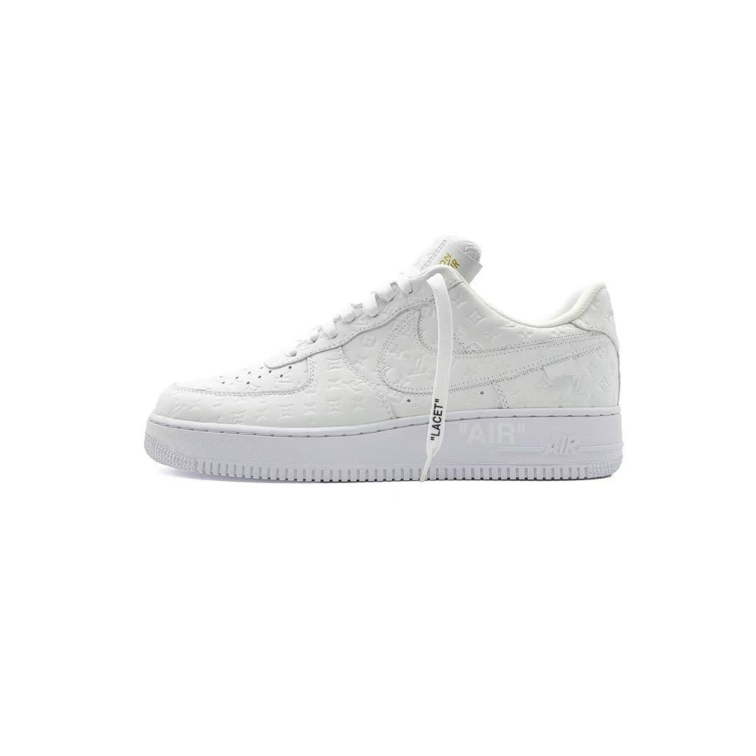 Louis Vuitton Nike Air Force 1 Low Top Lace-Up Sneakers