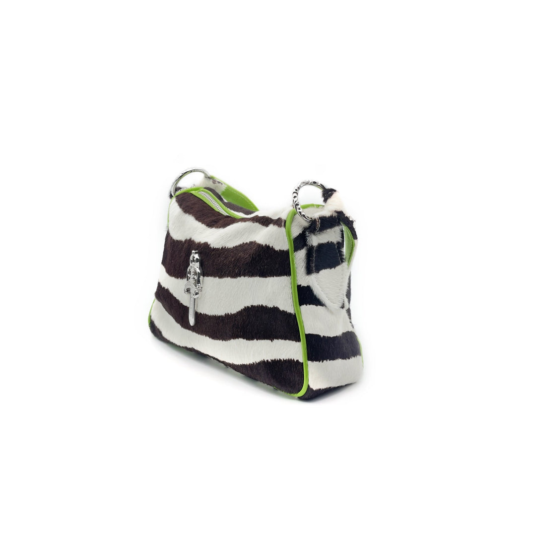 Chrome Hearts Horsehair Zebra Stripe Chicken Nugget Bag