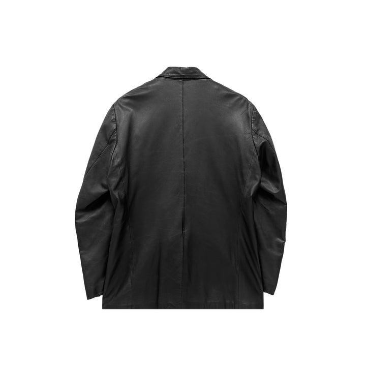 Chrome Hearts Single Silver Button Black Blazer Jacket