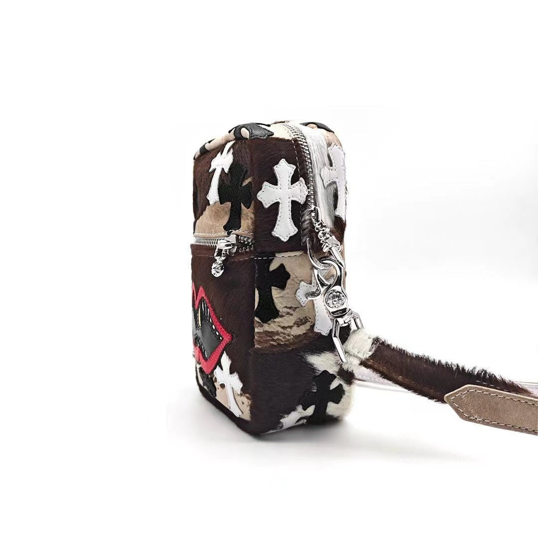 Chrome Hearts Matty Boy Horsehair Patch Taka Crossbody bag