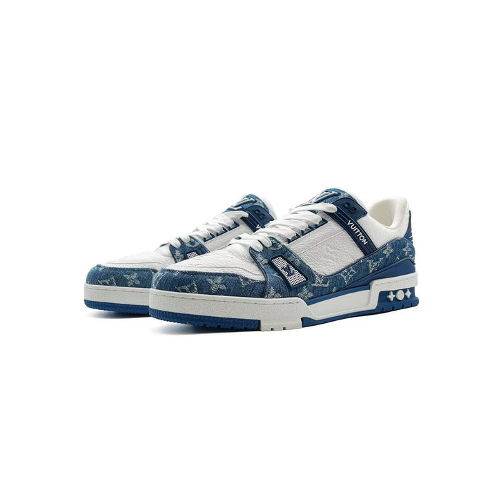 Louis Vuitton Denim Monogram Trainer Sneakers