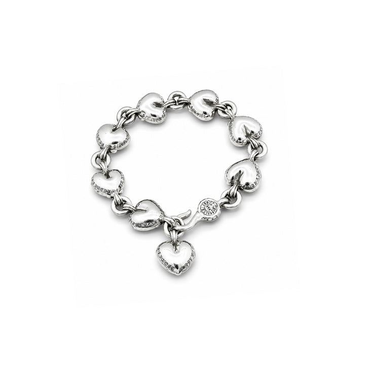 Chrome Hearts Silver Vine Heart Bracelet