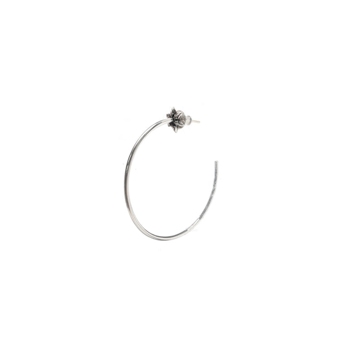 Chrome Hearts Silver Star Earring Hoop