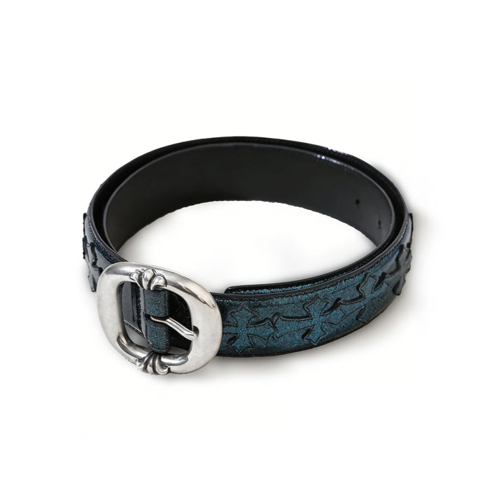 Chrome Hearts Silver Gunslinger Galaxy Cross Patch Belt