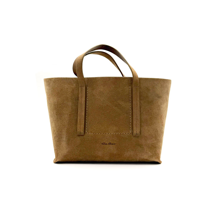 RICK OWENS Brown Mini Shopper