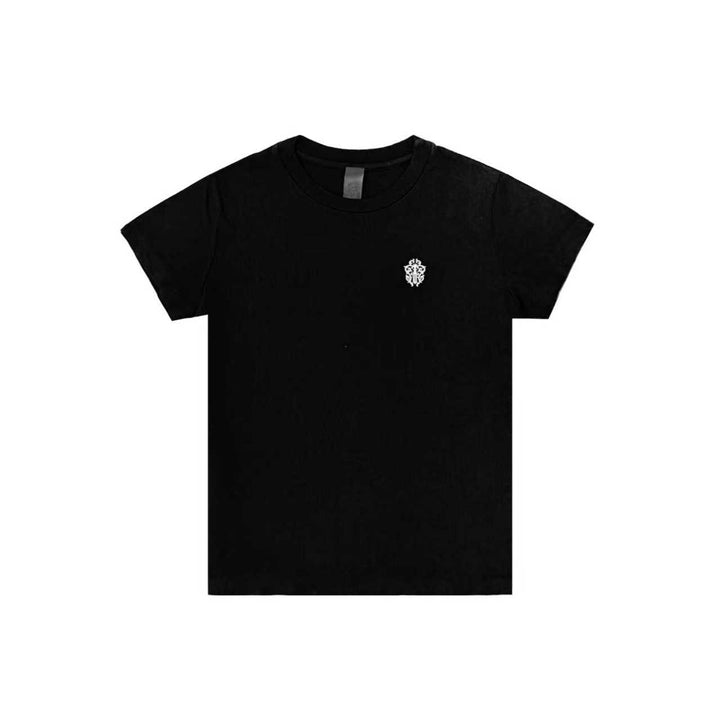 Chrome Hearts Dagger Embroidered Black Short Sleeve T-Shirt Tee