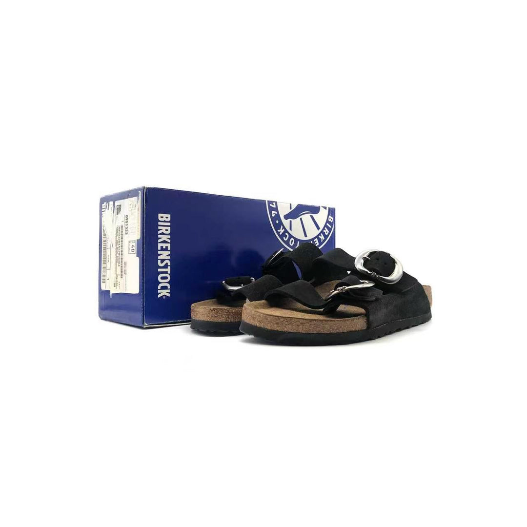 Chrome Hearts Birkenstock Black Sandals