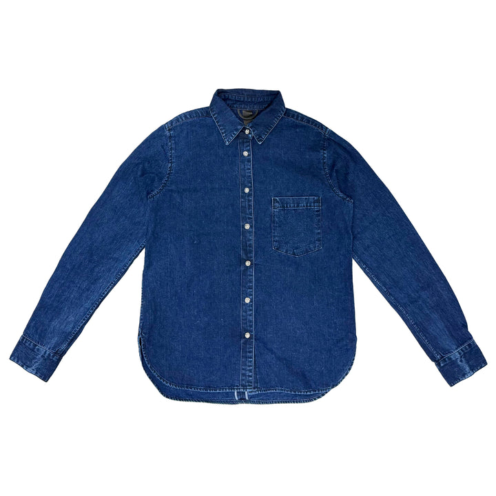 Chrome Hearts Women Cross Patch Denim Shirt