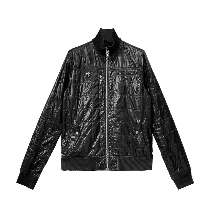 Chrome Hearts BS Fleur Quilted Puffer Black Jacket