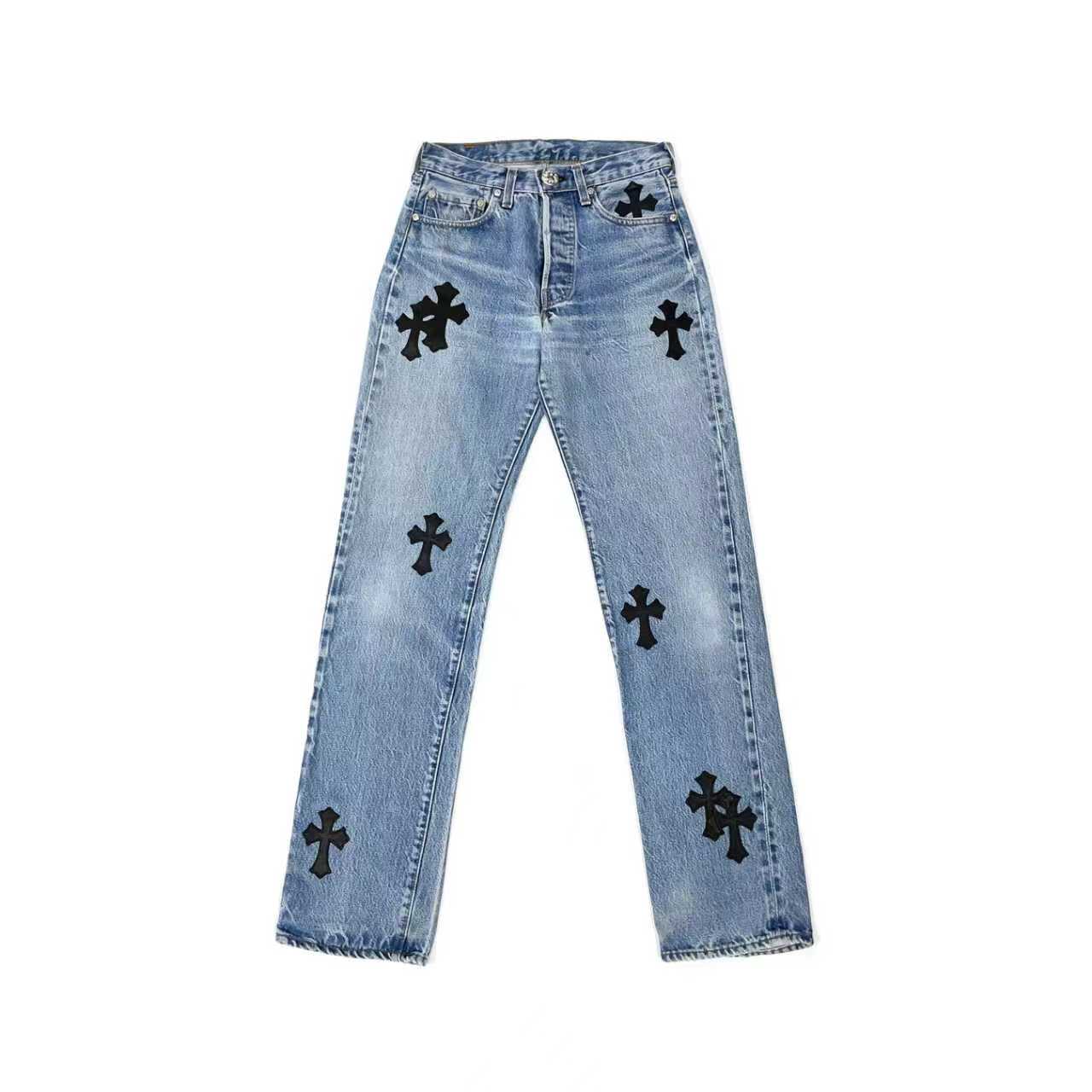 Chrom heartsデニム CHROME HEARTS X GALLERY DEPT CROSS DENIM コラボ デニム